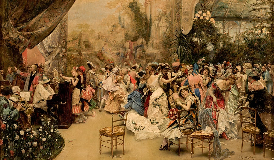 Raimundo Madrazo - Festa di Carnevale, 1879